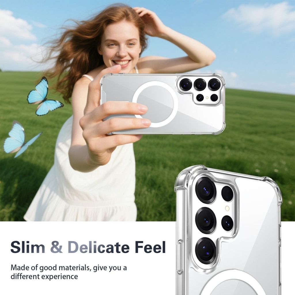 Samsung Galaxy S25 Ultra Skal MagSafe-kompatibel – Transparent