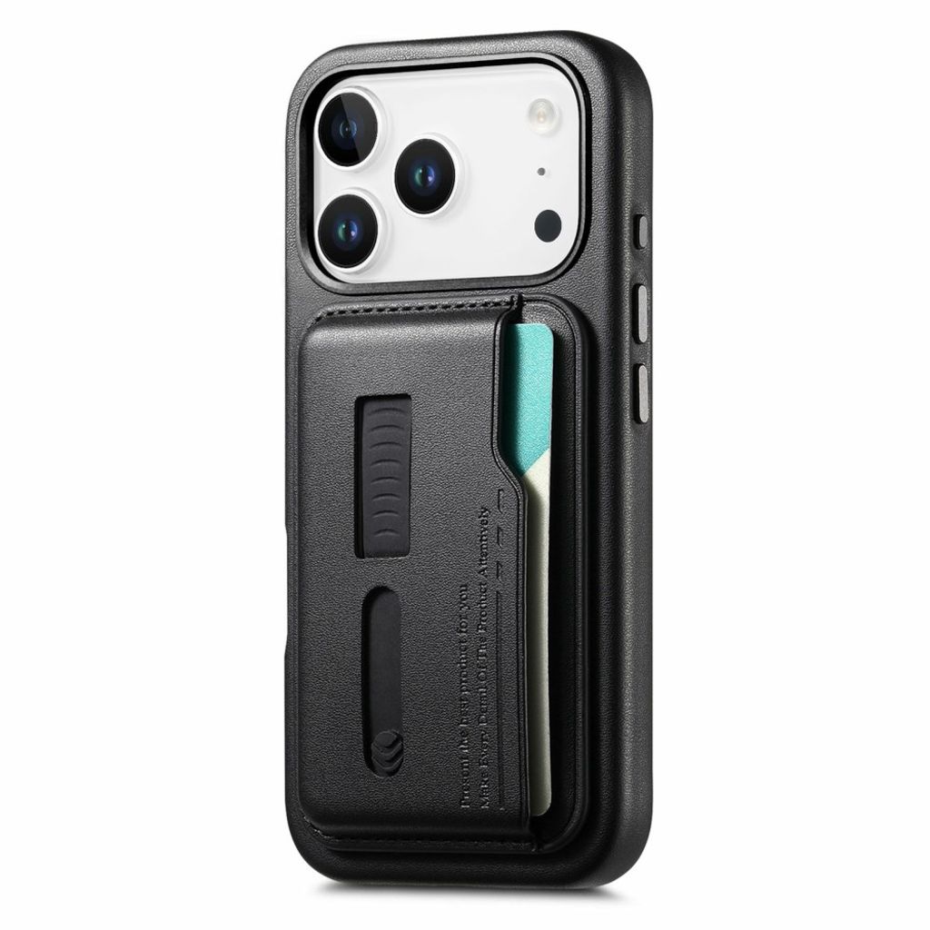 iPhone 17 Pro Max MagSafe lommebokdeksel med kortholder – svart