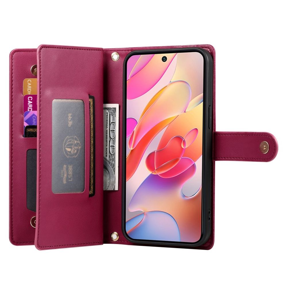 Samsung Galaxy A17 5G / A26 5G etui med bærestrop – rød