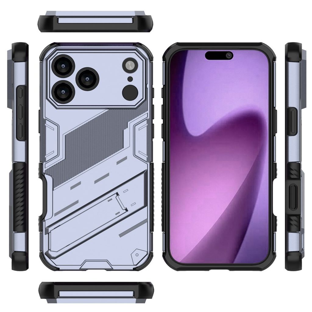 iPhone 17 Pro Max Deksel med Stativ - Grå