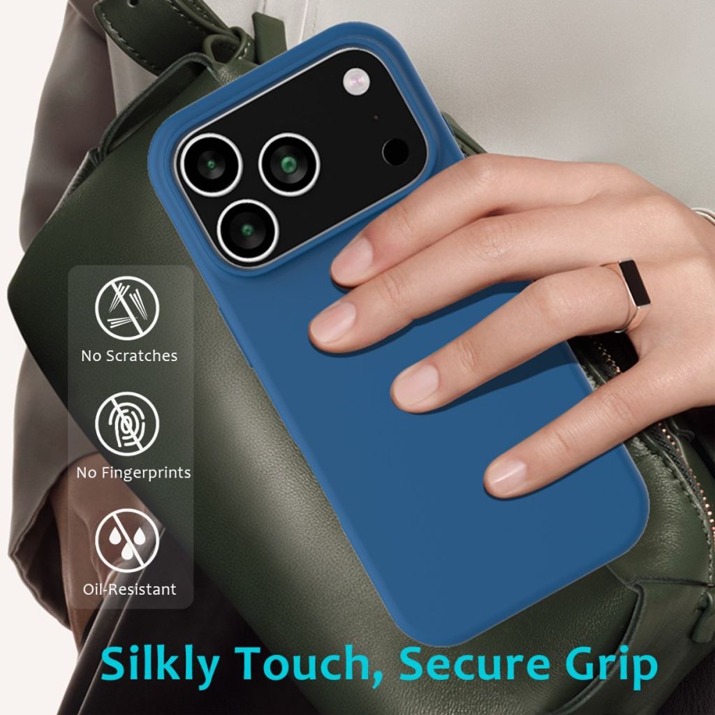 iPhone 17 Pro Max Silicone Phone Case - Blue