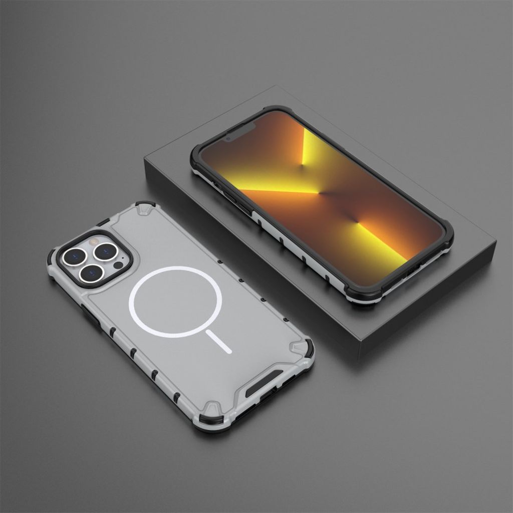 iPhone 14 Pro Max MagSafe Shockproof Case - Gray