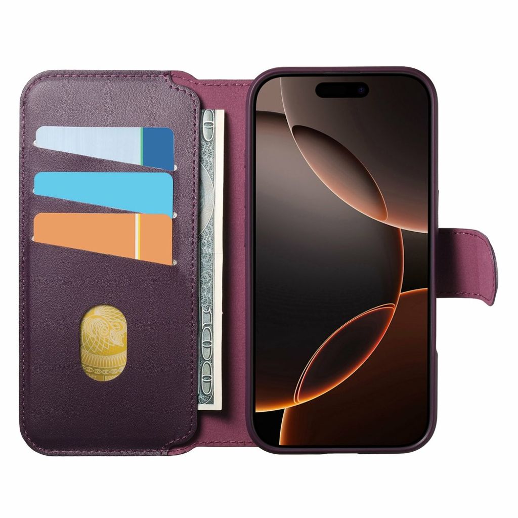 CASENEO iPhone 15 MagSafe Wallet Cover – Purple