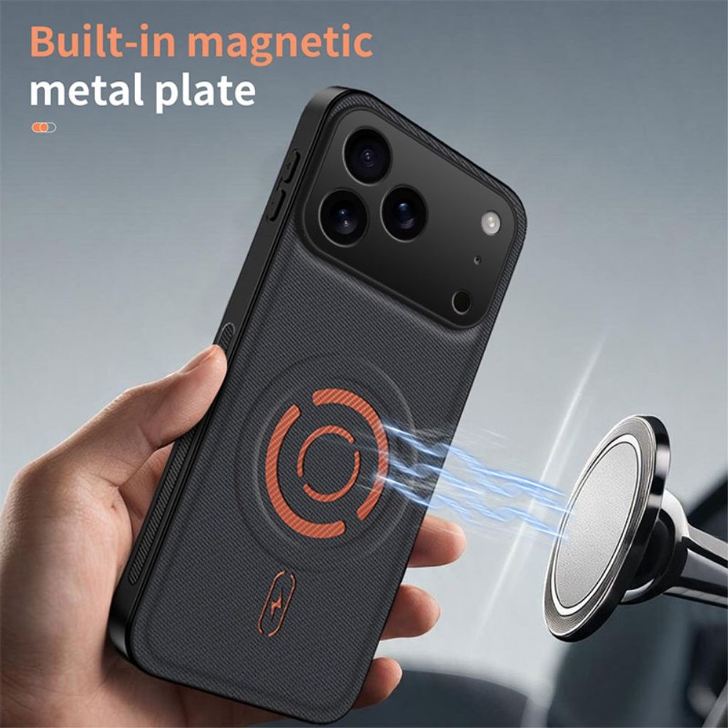 iPhone 18 Pro Max MagSafe Kuori teknisellä kankaalla - Musta