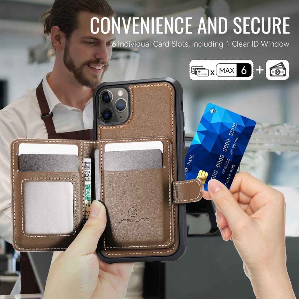 JEEHOOD iPhone 11 Pro Cover med MagSafe - Brun