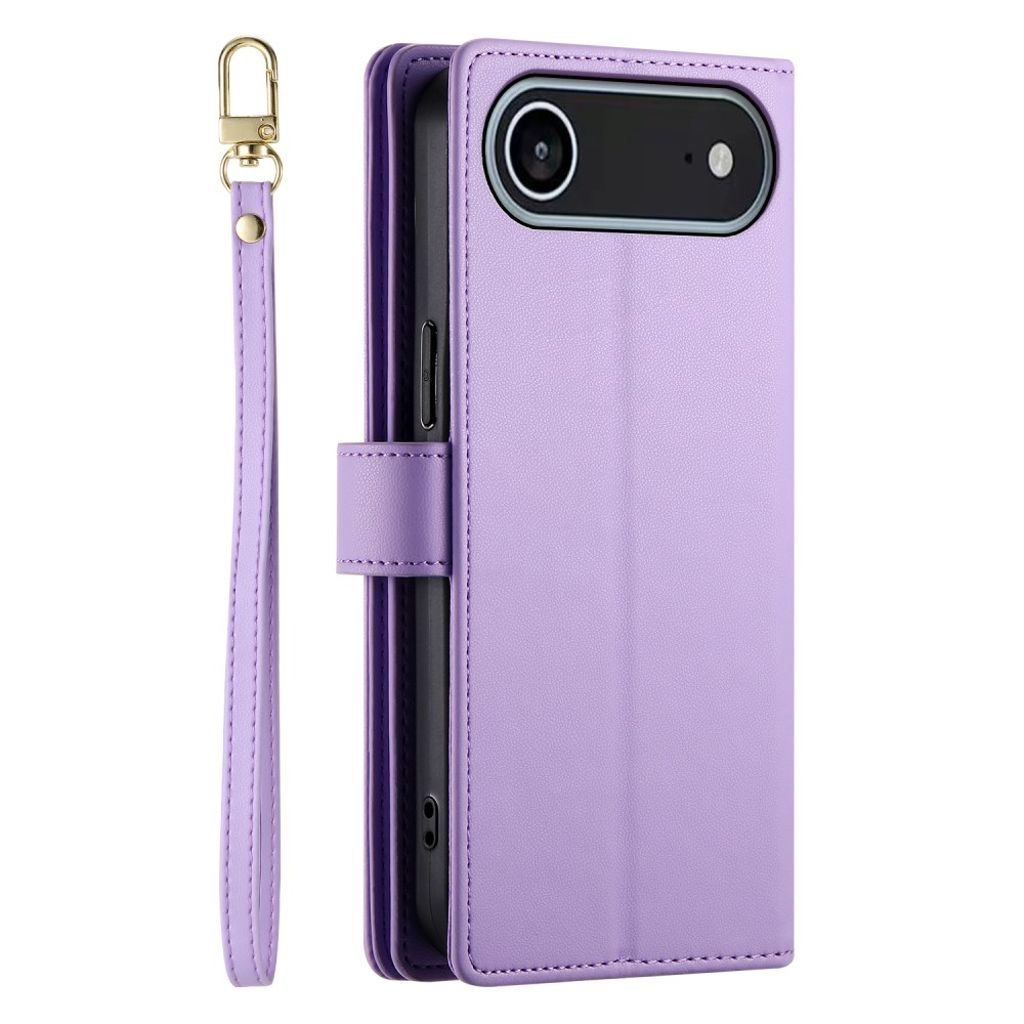 iPhone 17 Air Lompakkokotelo Kantohihna - violetti