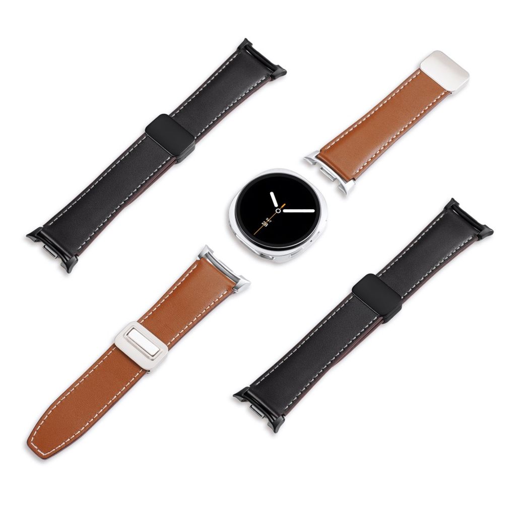 DUX DUCIS Samsung Galaxy Watch8/8 Classic Klokkereim i ekte skinn – brun