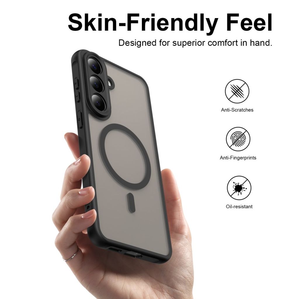 Samsung Galaxy S26 FE cover MagSafe-kompatibelt stødsikkert - sort