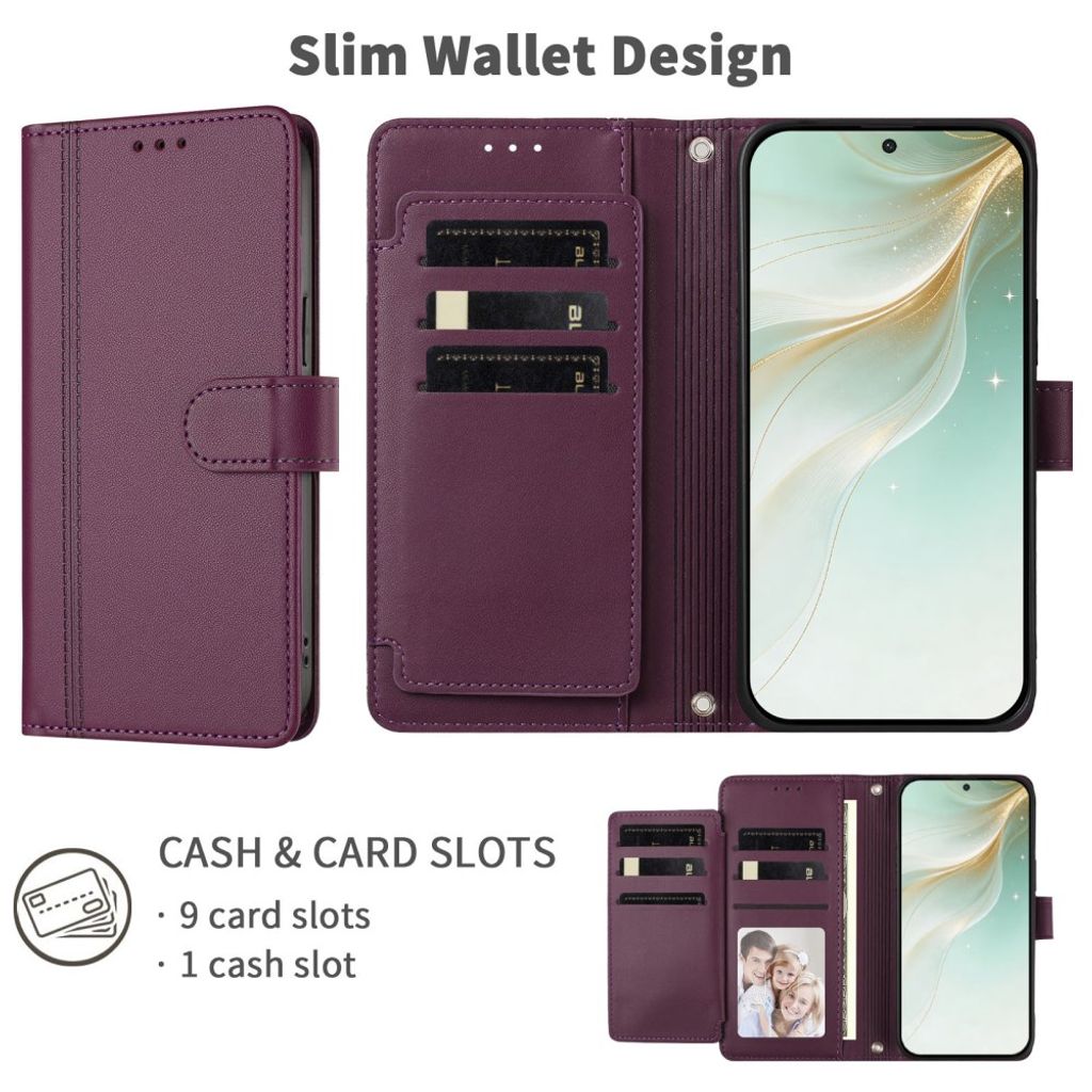 Xiaomi 17T Lompakkokotelo käsihihnalla - Violetti