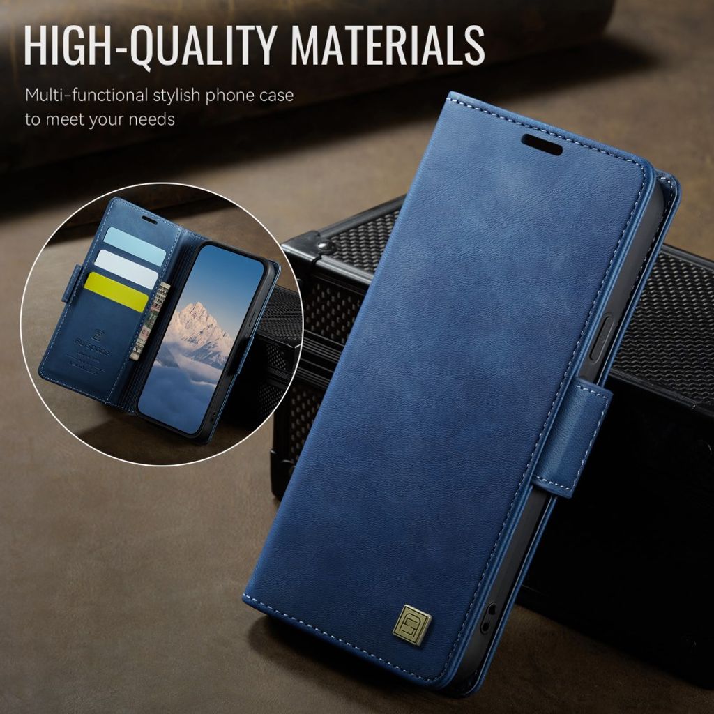 AUTSPACEA11 Google Pixel 11 Pro XL LommebokCover RFID blokkering - Blå