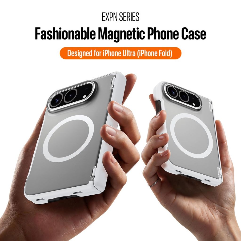DUX DUCIS iPhone Fold MagSafe Kompatibel Cover - Hvid