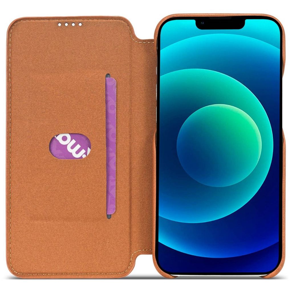 LC.IMEEKE iPhone 14 Pungetui Stativ - Lysebrun