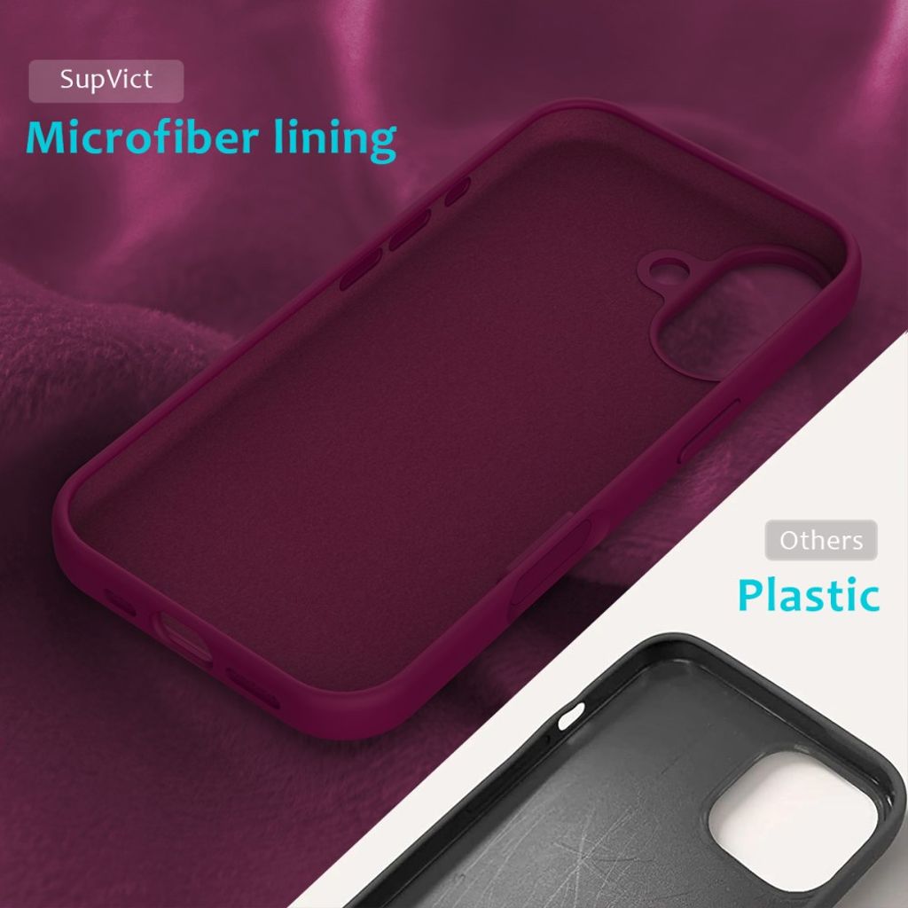 iPhone 17 Silicone Phone Case - Wine Red