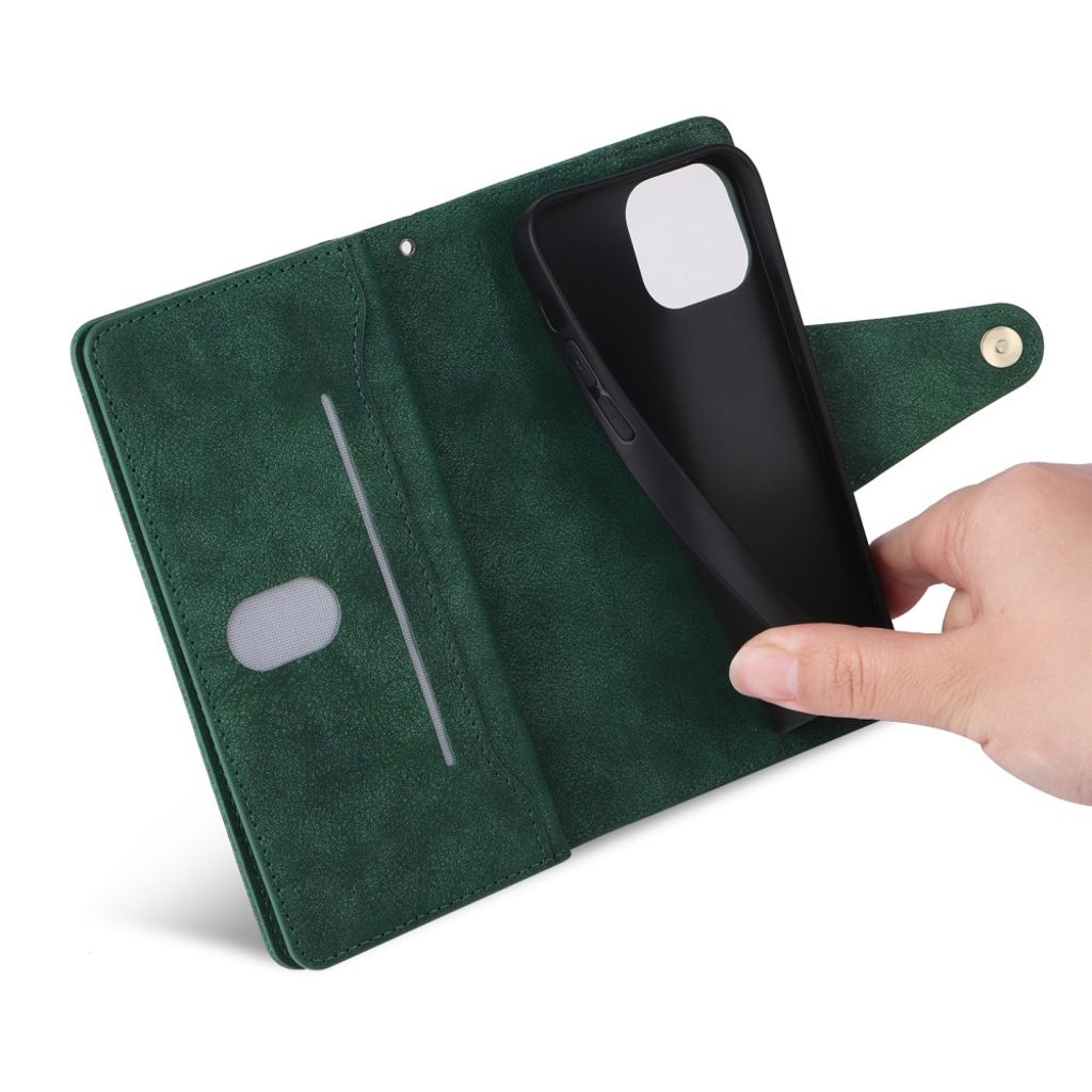 iPhone 12 Mini Cover with Stand - Green