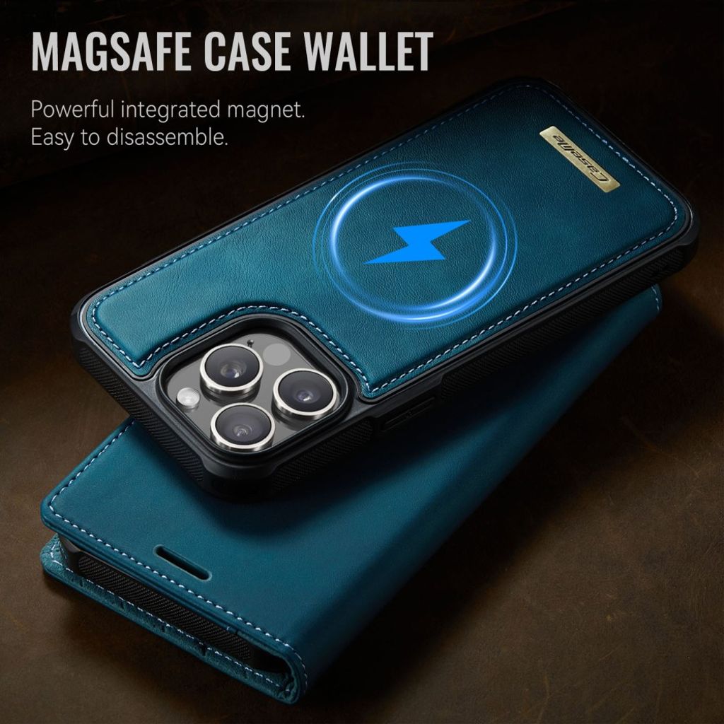 CASEME iPhone 15 Pro Plånboksfodral RFID-blockerande MagSafe - Grön