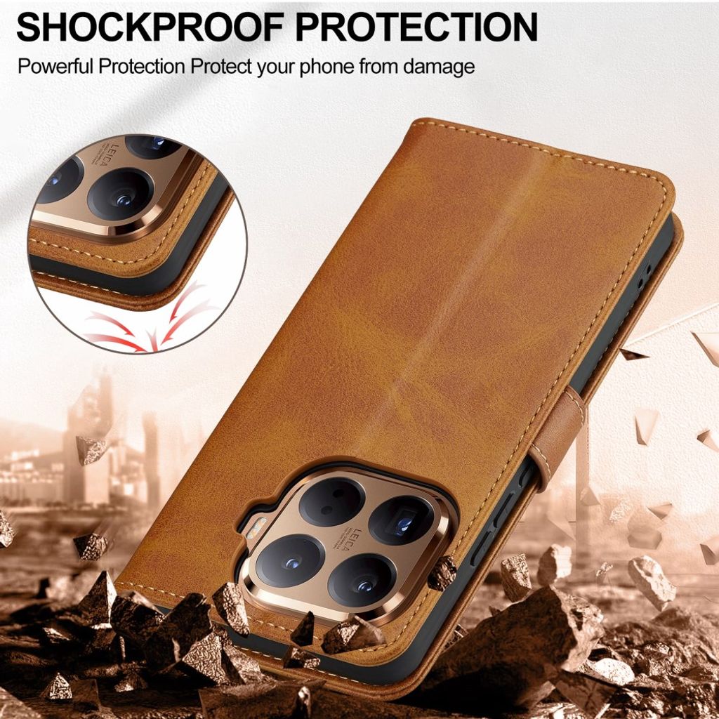 LC.IMEEKE Xiaomi 17T Pro Lompakkokotelo - Keltainen