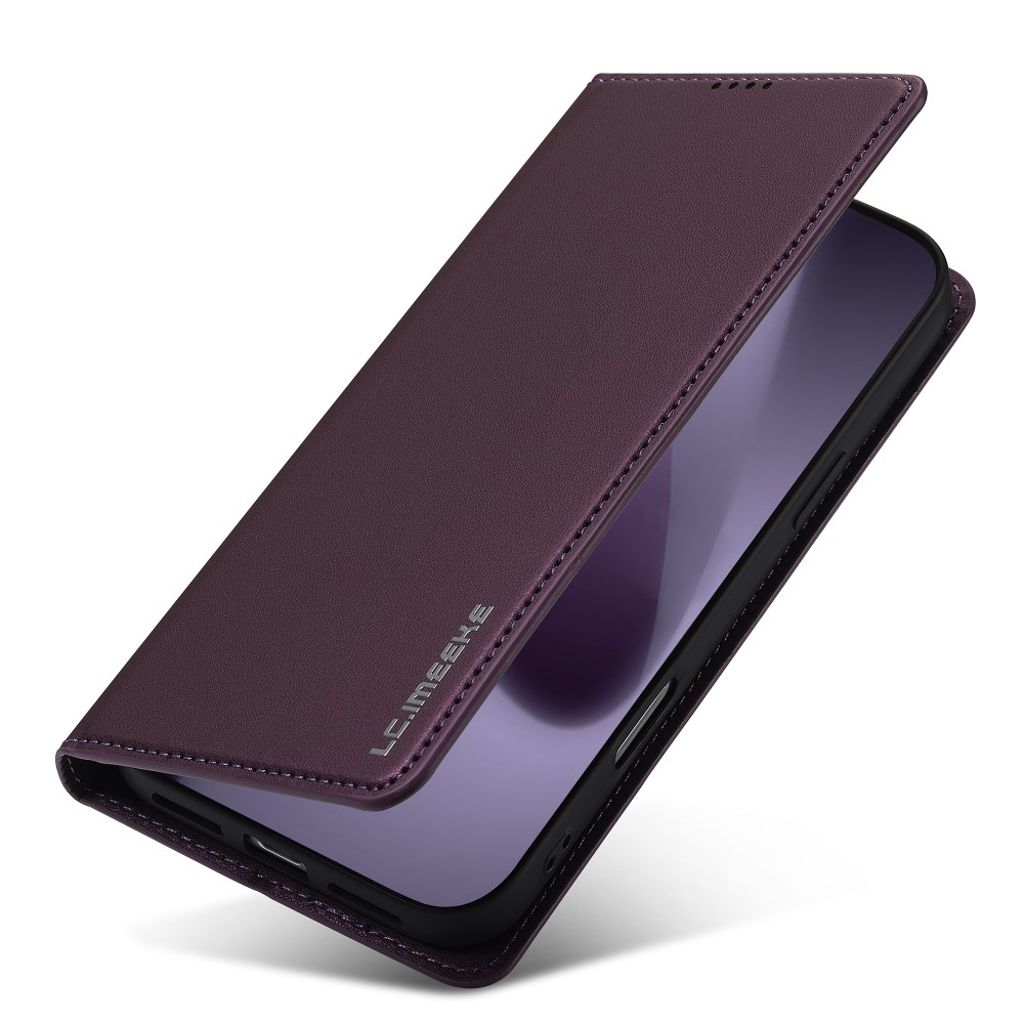 LC.IMEEKE iPhone 17 Pro Max Wallet Cover - Purple