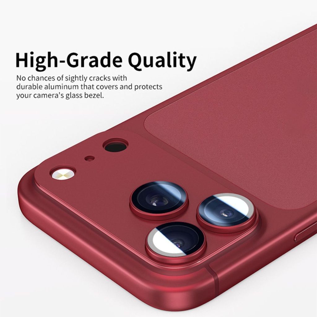 iPhone 18 Pro -linssinsuoja alumiiniseoksesta/karkaistusta lasista - sininen