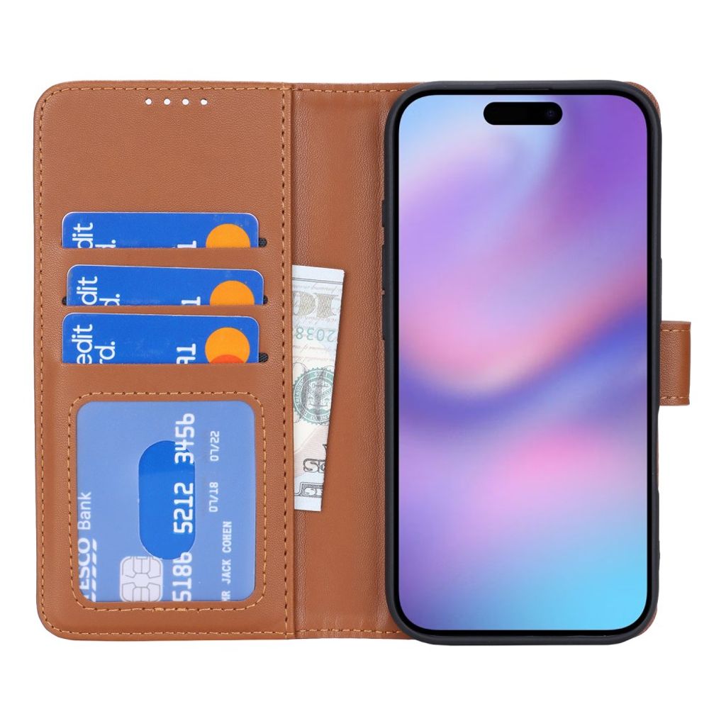 iPhone 17 Kotelo Jalusta - Vaaleanruskea