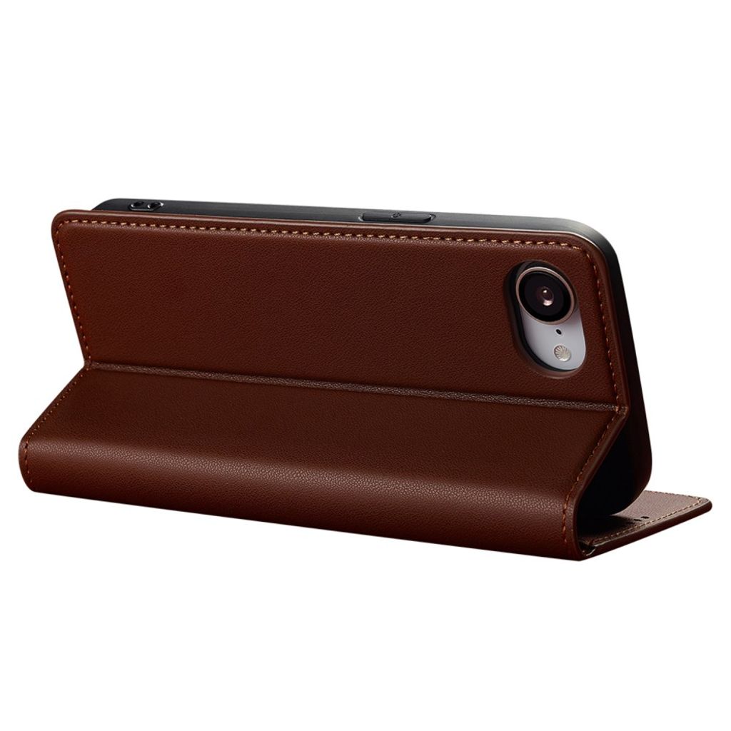 LC.IMEEKE iPhone 16e Plånboksfodral med Stativ – Brun