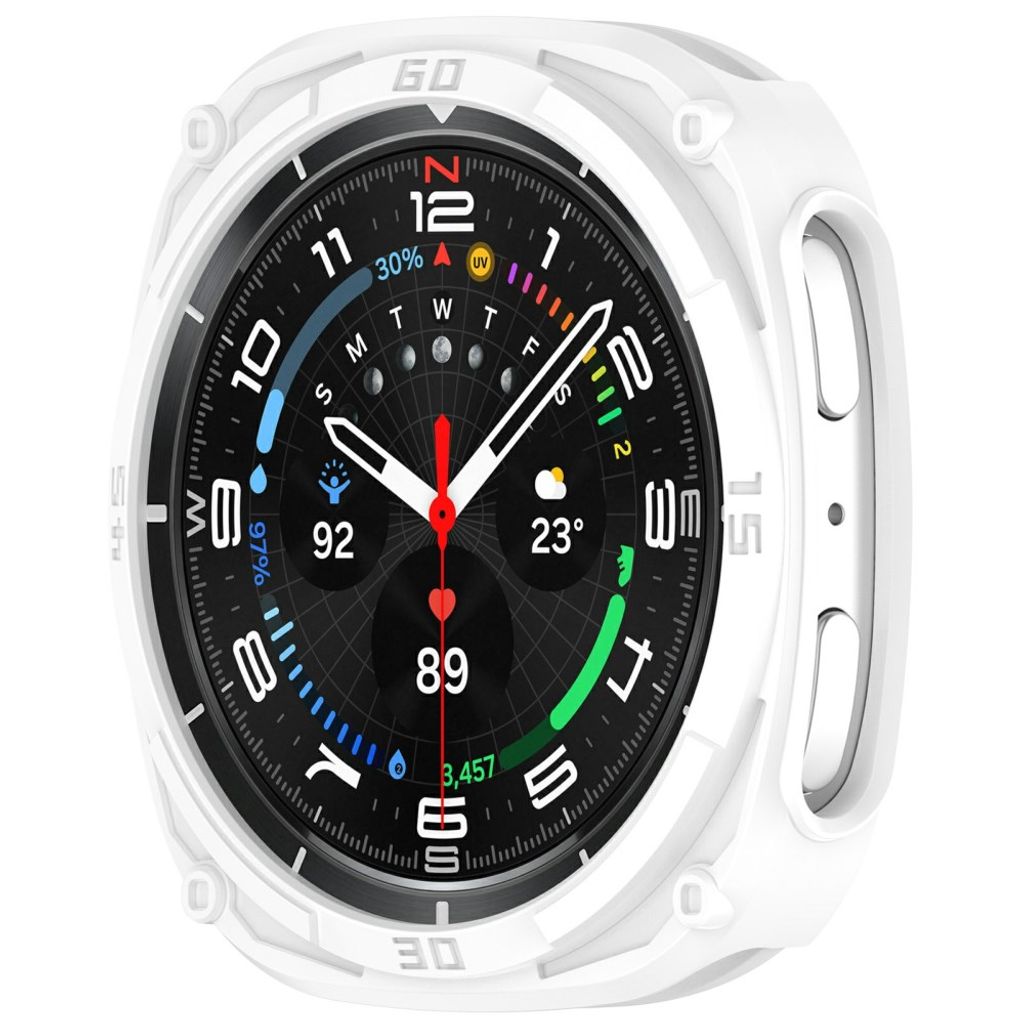Samsung Galaxy Watch9 44mm Støtsikkert deksel - Hvit