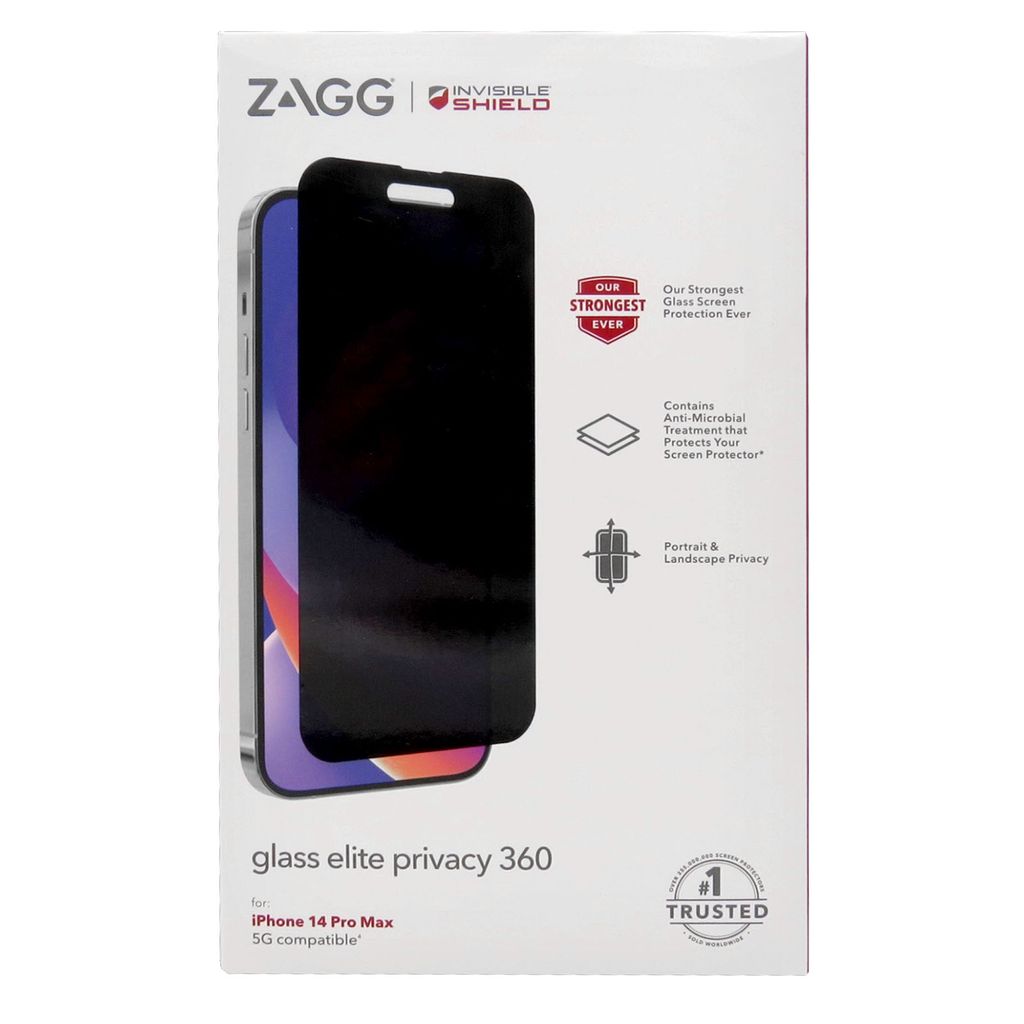 Zagg Invisible Shield Glass Elite Privacy 360 Skærmbeskyttelse till iPone 14 Pro Max