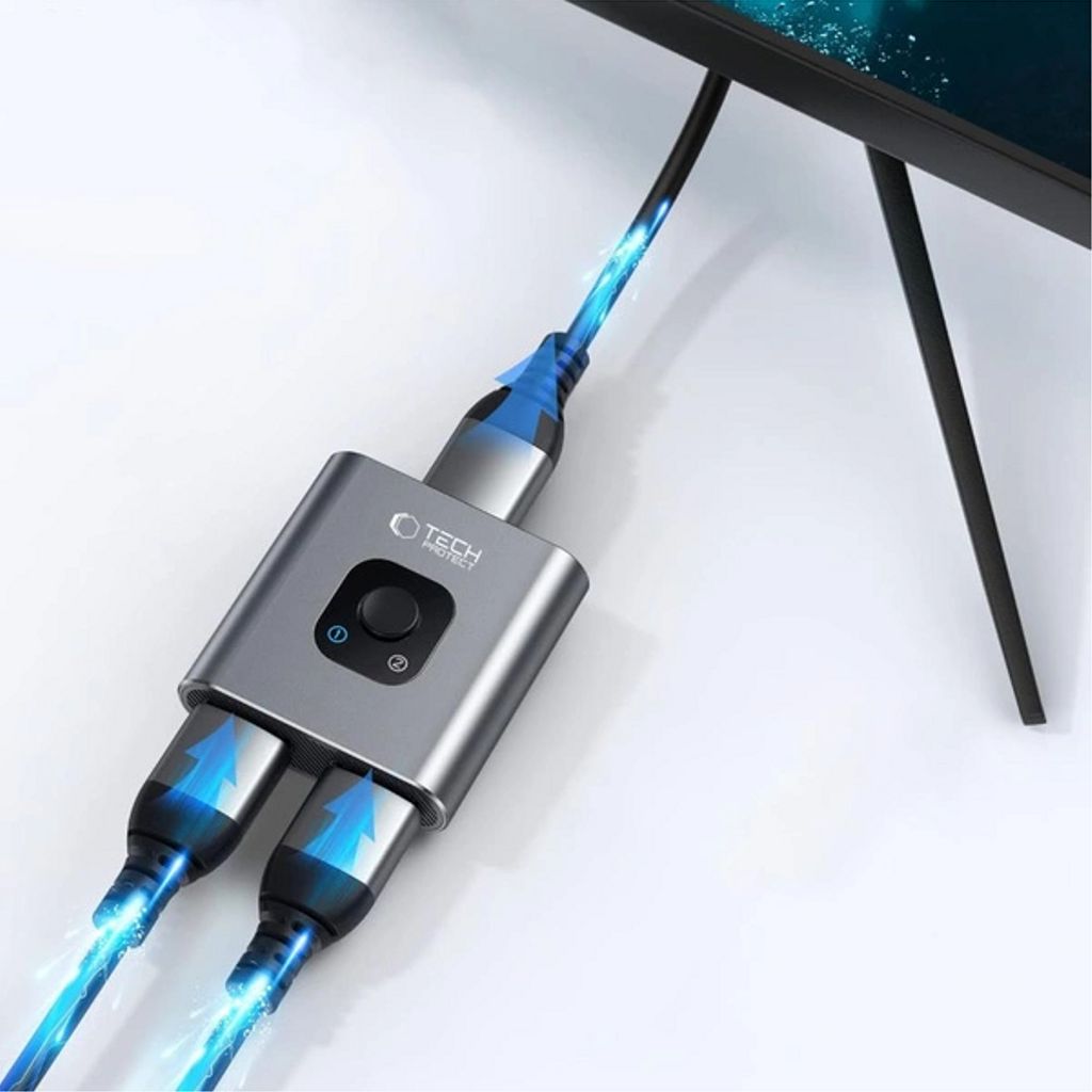 Tech-Protect HB07 HDMI-jakaja 2in1-sovitin 4K 60Hz
