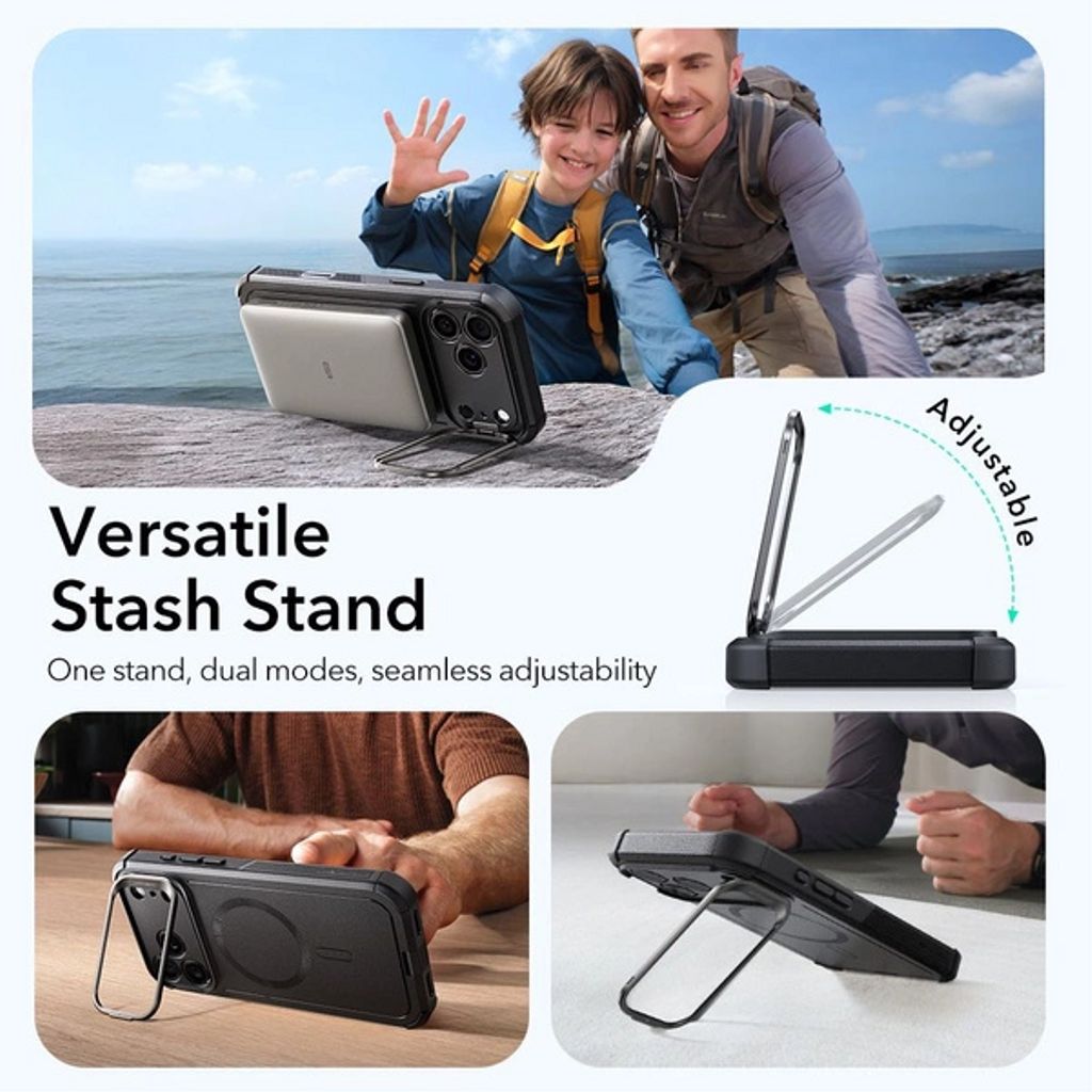 ESR Cyber Kickstand MagSafe Deksel till iPhone 17 Pro Max - Svart