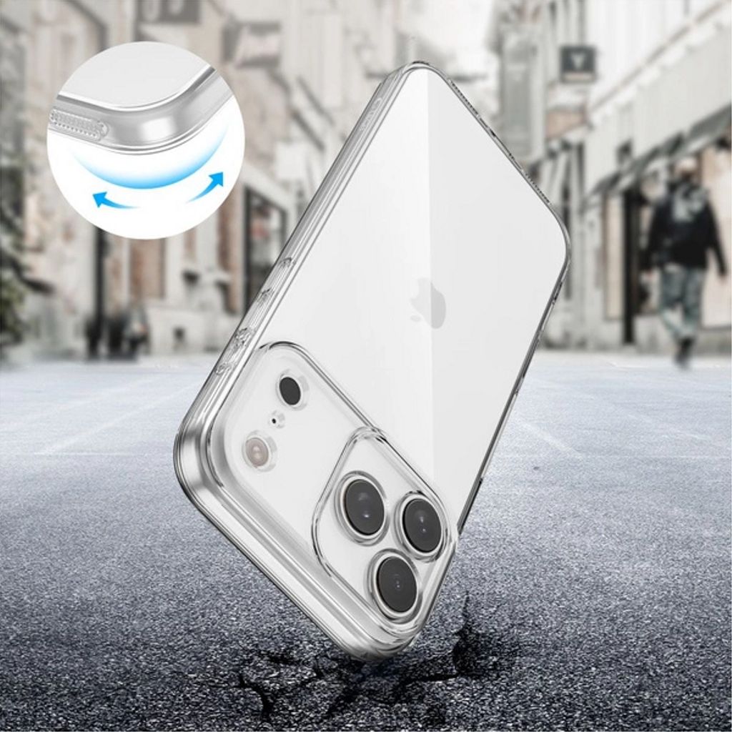 Tech-Protect FlexAir Deksel till iPhone 17 Pro Max - Gjennomsiktig