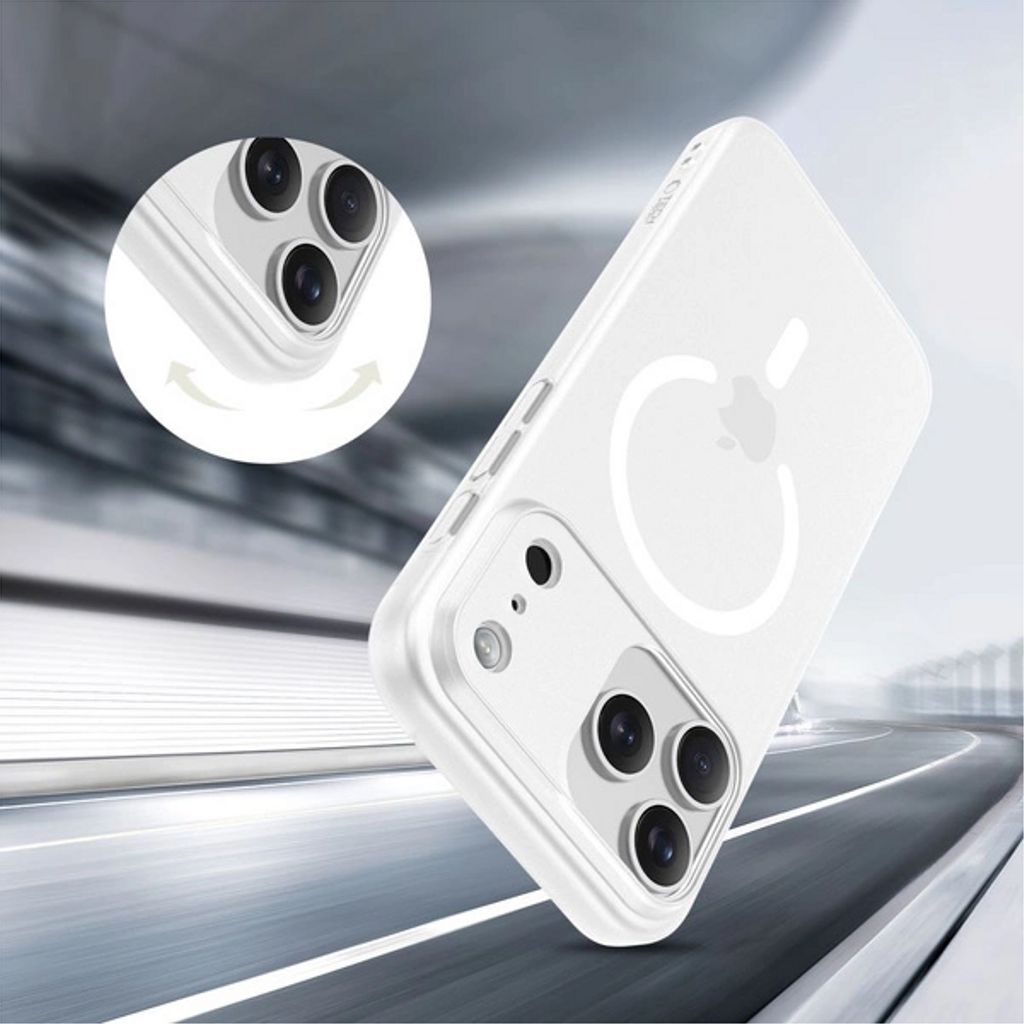 Tech-Protect MagSlim MagSafe Deksel till iPhone 17 Pro Max - Matt Hvit