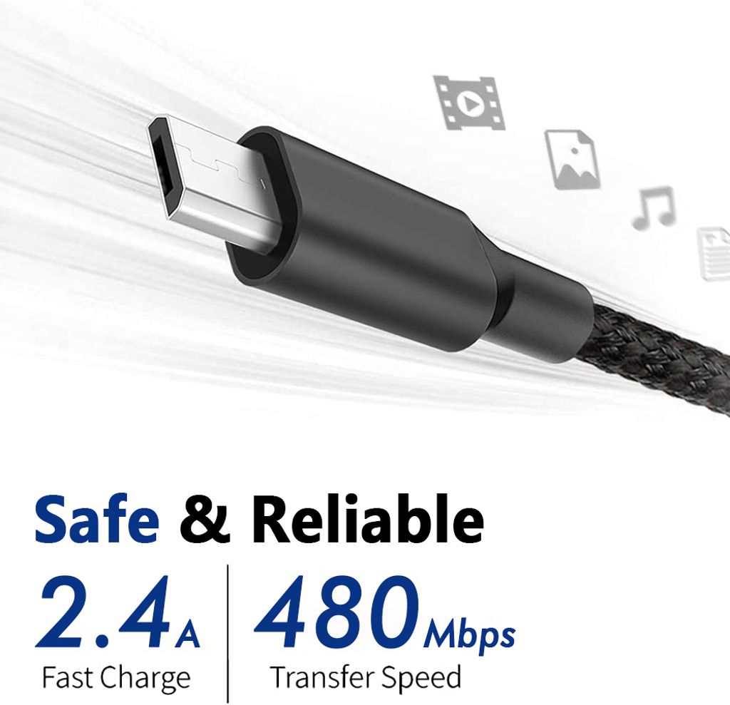 Duo Charge & Play PS4 latausjohto 3.5m - Musta