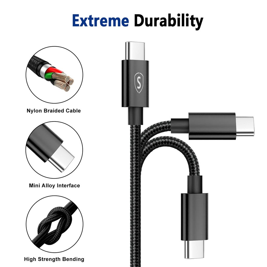SIGN USB-C - AUX 3,5 mm audio/äänikaapeli, 1 m - musta/nylon