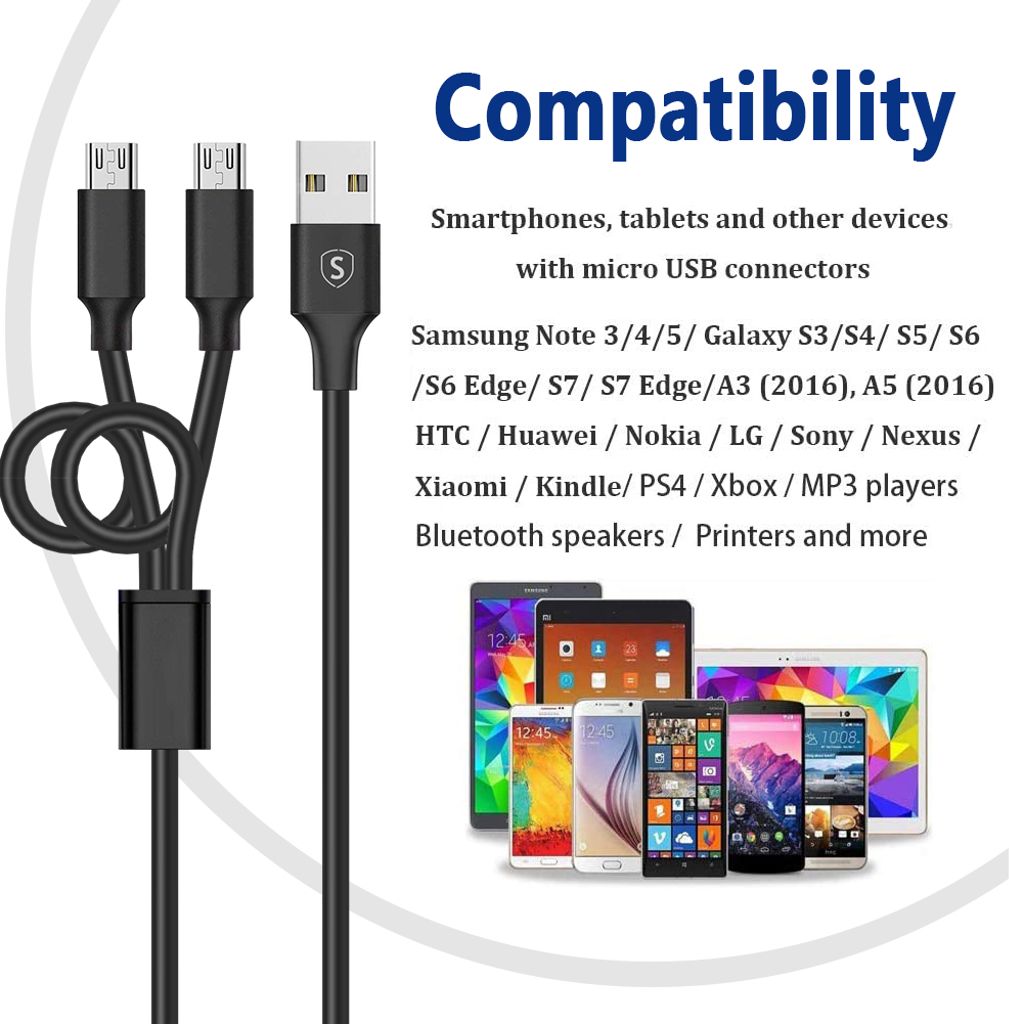 Duo Charge & Play PS4 latausjohto 3.5m - Musta