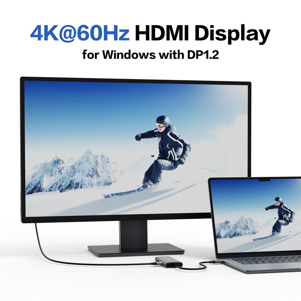SiGN HUB USB-C til USB-A / USB-C / HDMI / RJ45