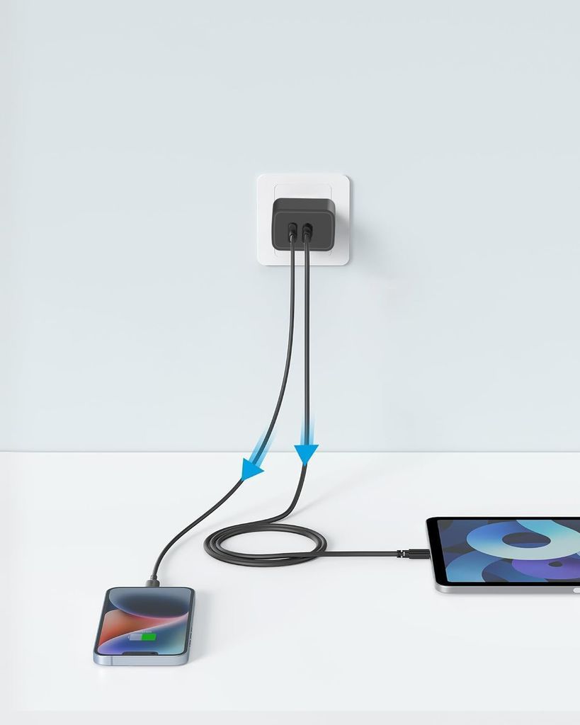 SiGN Pikalaturi USB ja USB-C, PD ja Q.C3.0, 3.5A, 20W - Musta