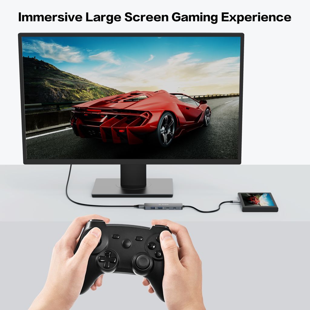 SiGN HUB USB-C til USB-A / USB-C / PD / HDMI