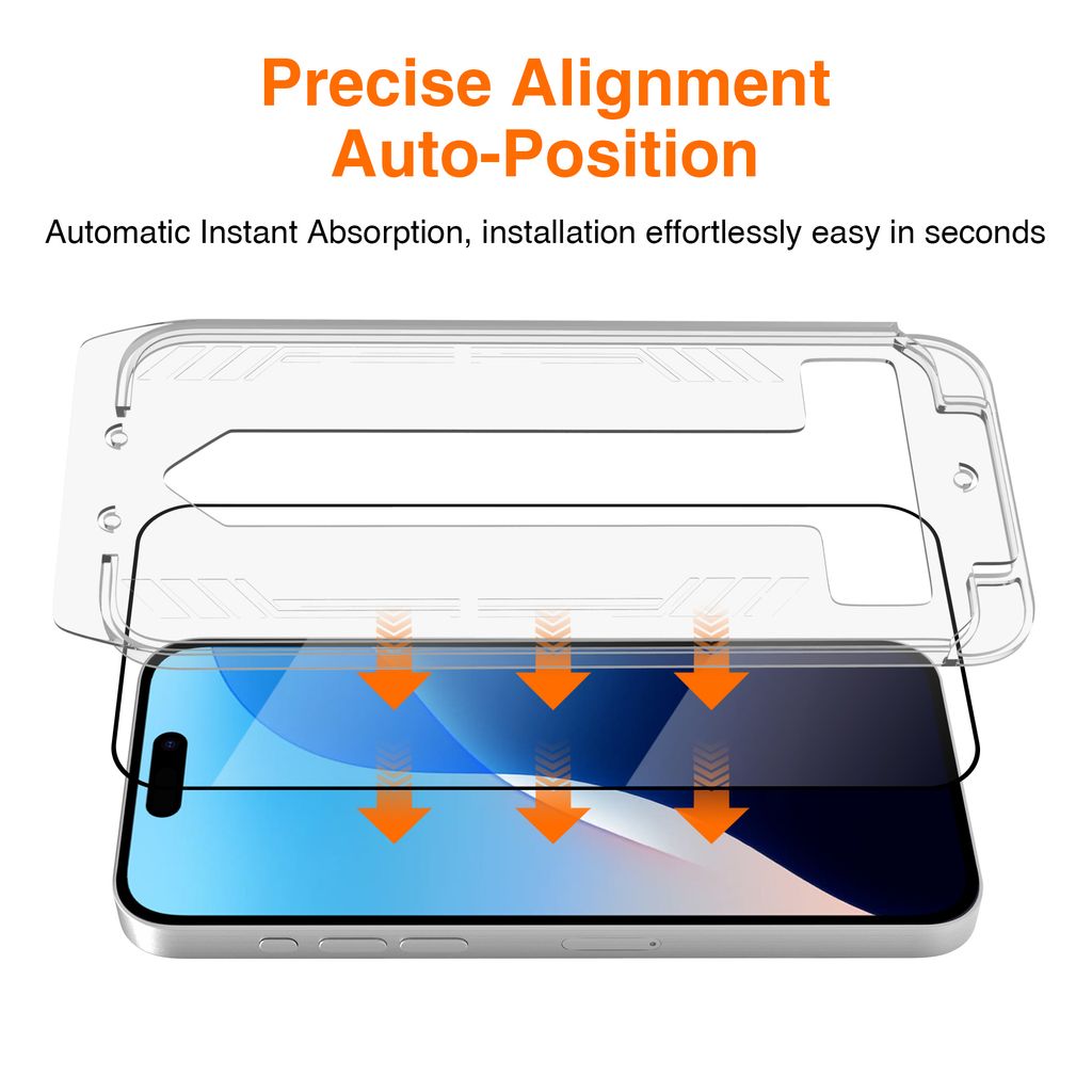 SiGN Skärmskydd iPhone 18 Pro – EZ Apply med dammfri applikator