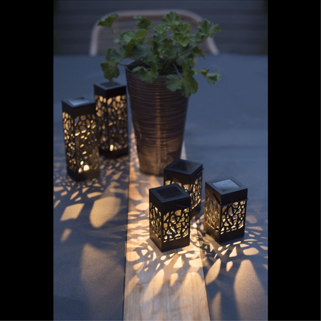 Star Trading solcelledekorasjon Izola Mini 3-pakning – svart