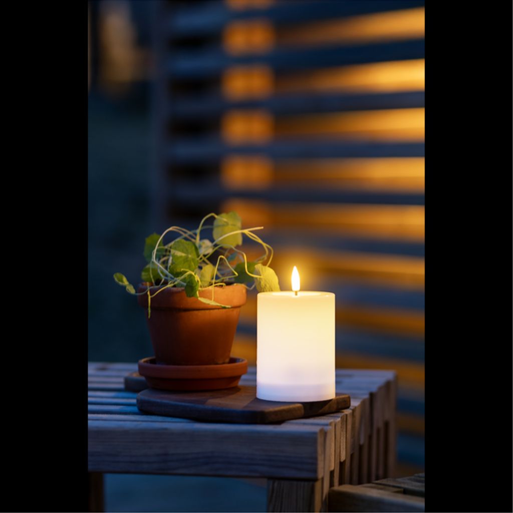 Star Trading solcellsljus Flamme Saul 12,5cm – Vit