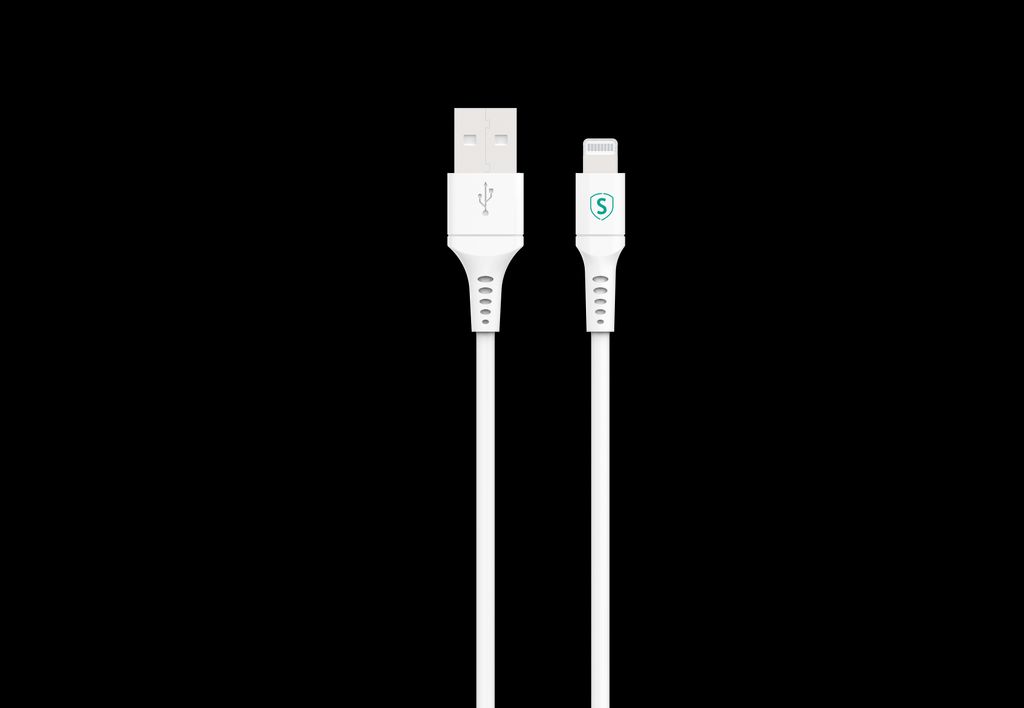 SiGN USB-A / Lightning -kaapeli, 2.4A, 12W, 2m - Valkoinen
