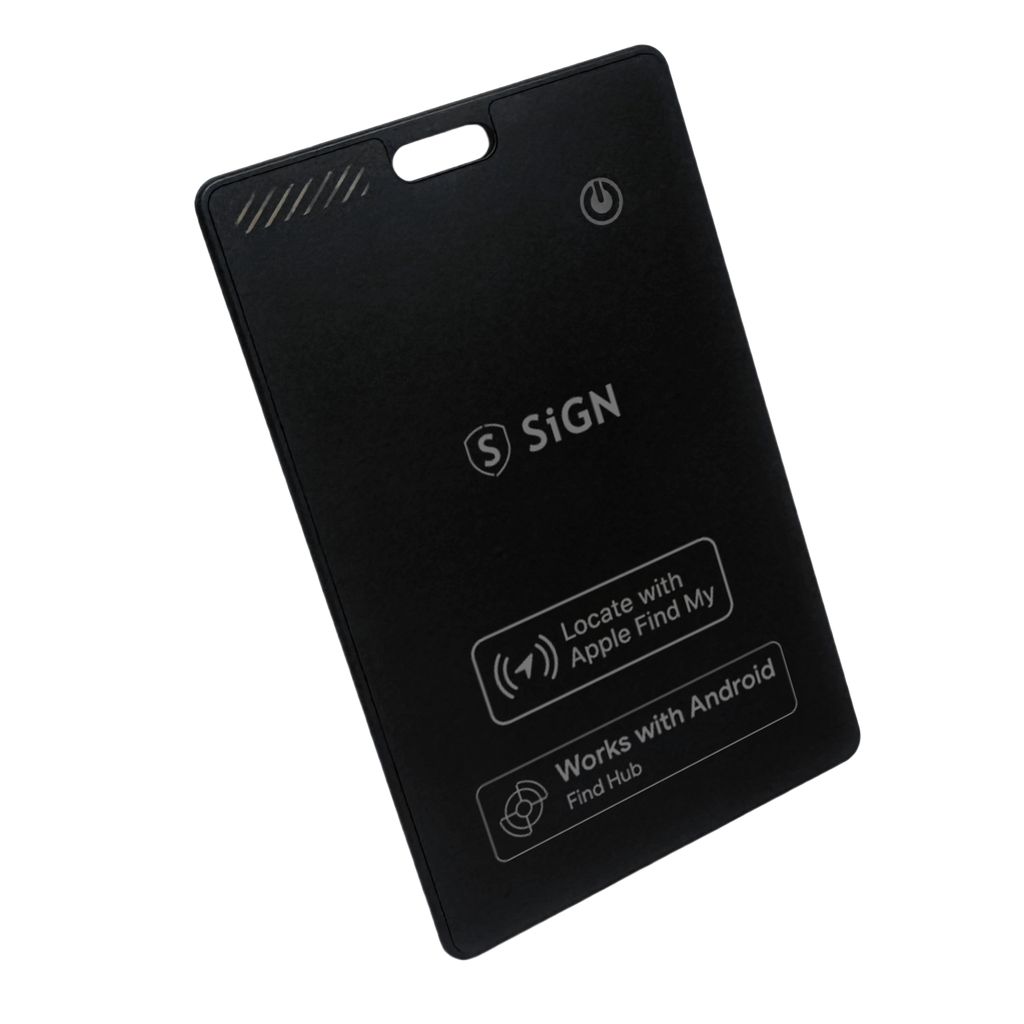 SiGN Ultra Slim Spårsändare SmartCard – Svart