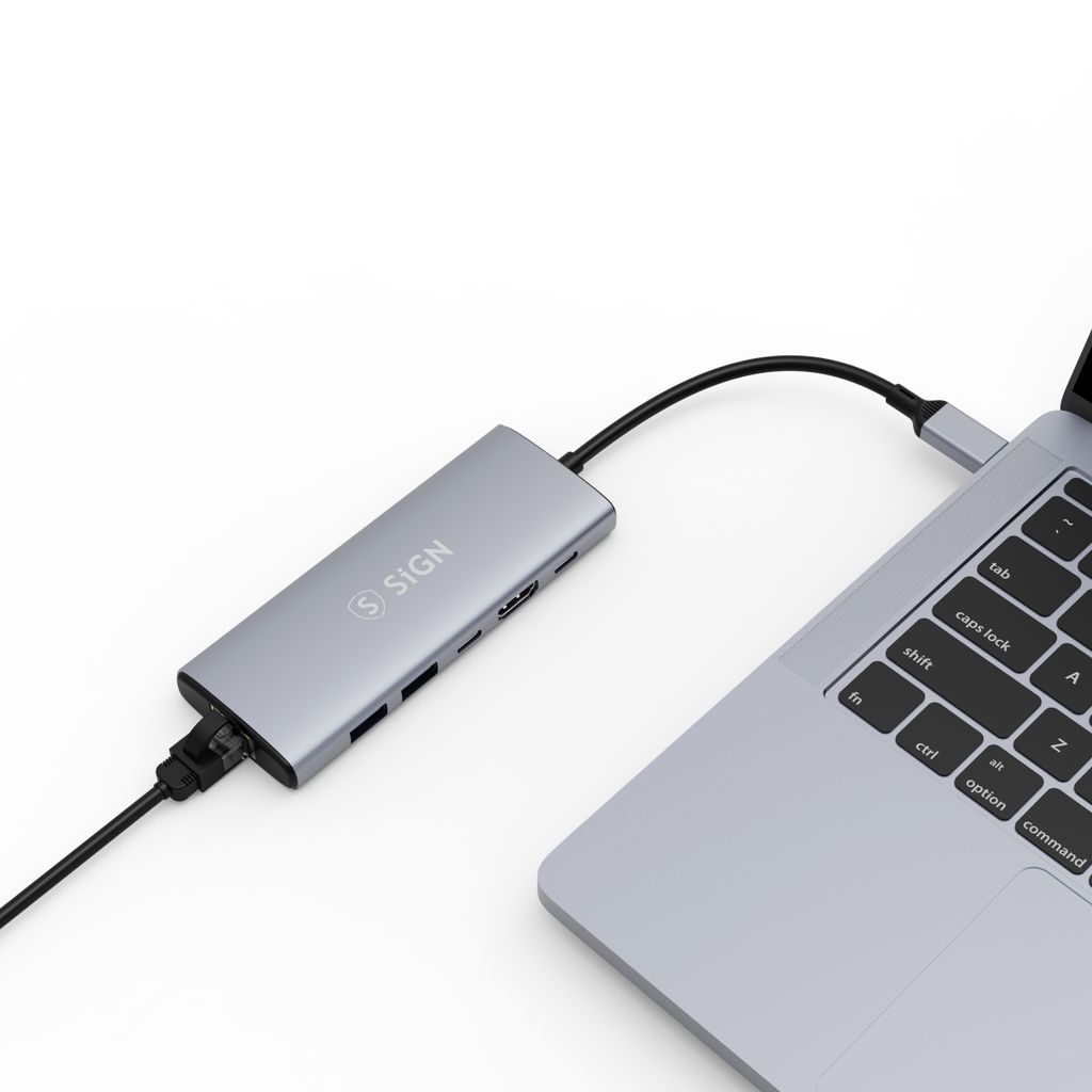 SiGN HUB USB-C auf USB-A / USB-C / HDMI / RJ45