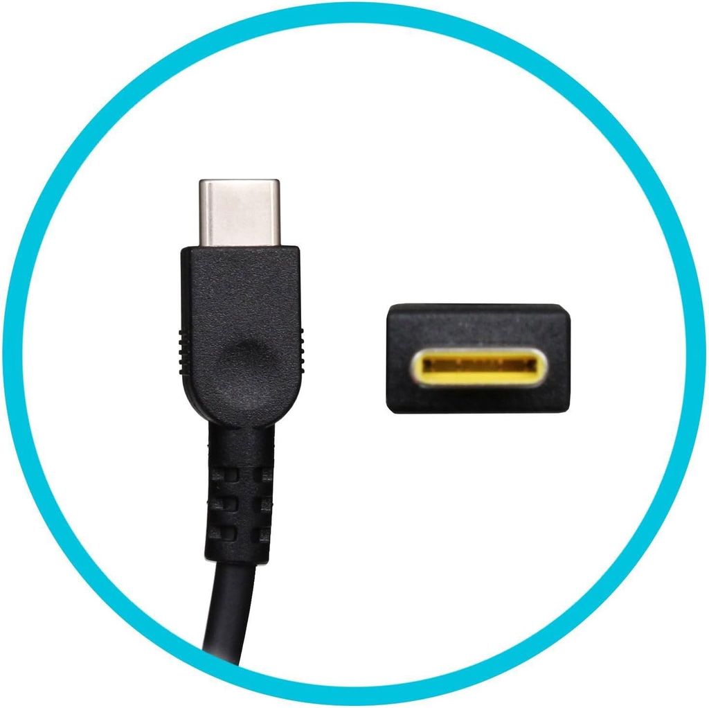 Lenovo AC ADAPTER, USB-C, 65W, 2P, EU - Black