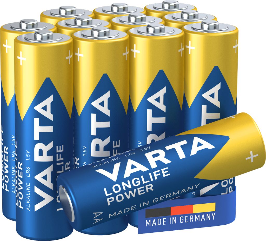 Varta Longlife Power 12-pack AA-batteri LR06 + 12-pack AAA-batteri LR3