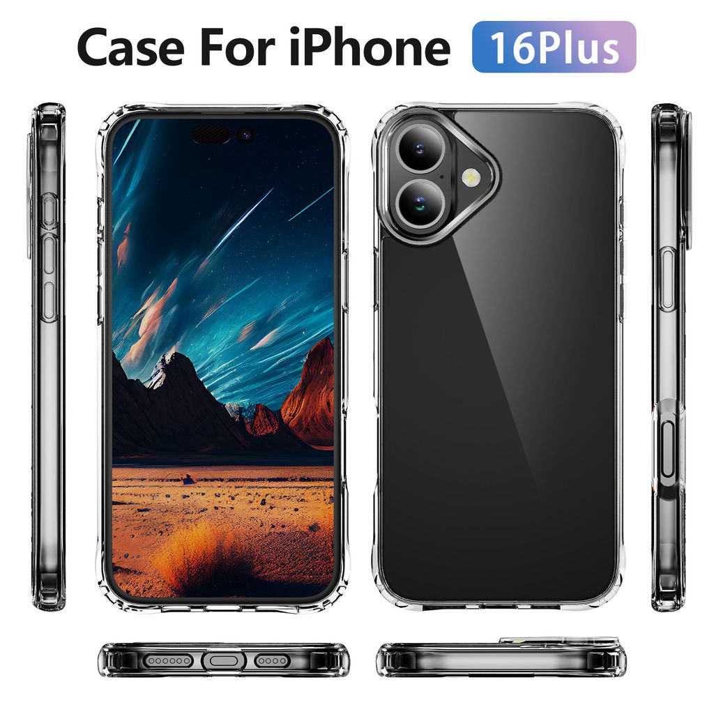 SiGN Ultra Slim Cover til iPhone 16 Plus - Gennemsigtig