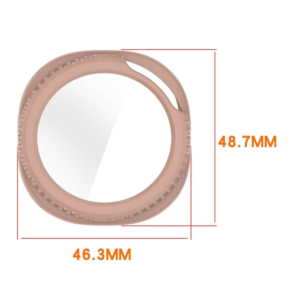 Samsung Galaxy Watch8 Classic 46mm Cover med Skærmbeskyttelse - Mat Beige