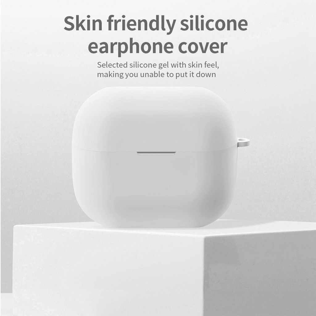 Silikonikuori Samsung Galaxy Buds 3 / 3 Pro -kuulokkeille - Valkoinen