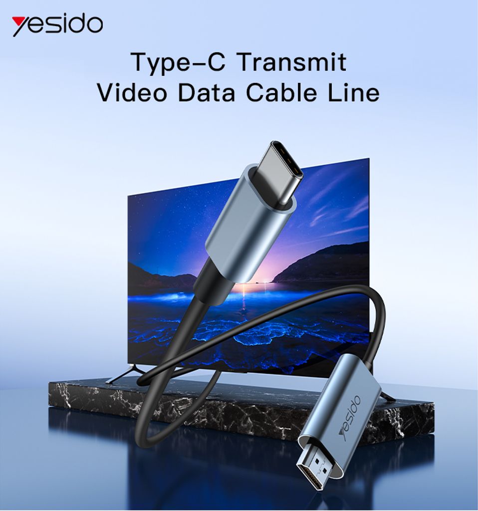 YESIDO HM10 USB-C - HDMI -kaapeli 4K 60Hz, 2m
