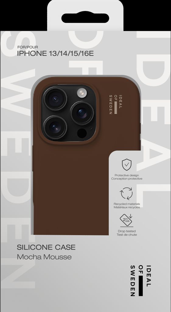 iDeal of Sweden iPhone 13/14/15/16E Silikondeksel - Mocha Mousse
