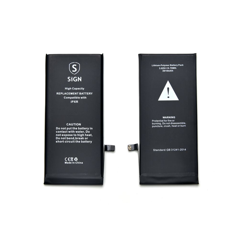 iPhone XR:n suurikapasiteettinen akku - 3610 mAh